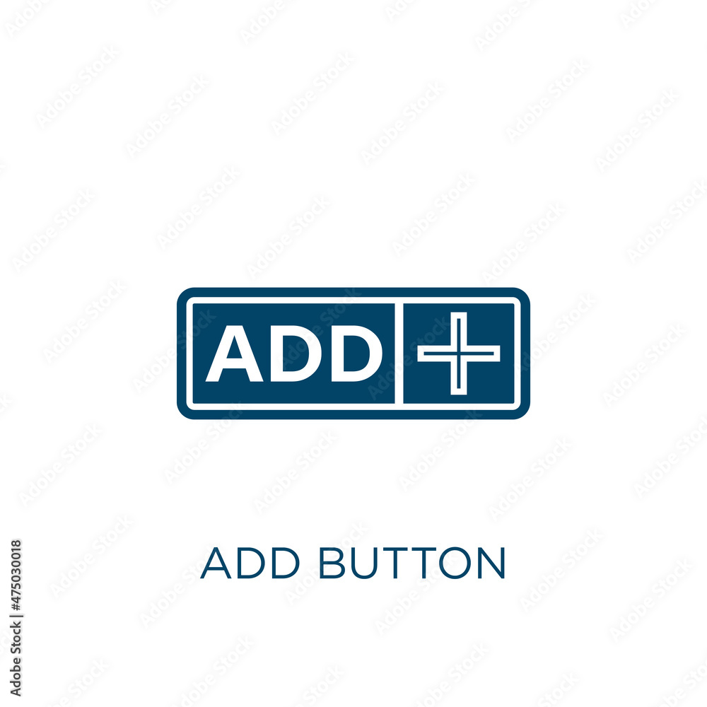 Poster add button vector icon. button filled flat symbol for mobile concept and web design. black internet 