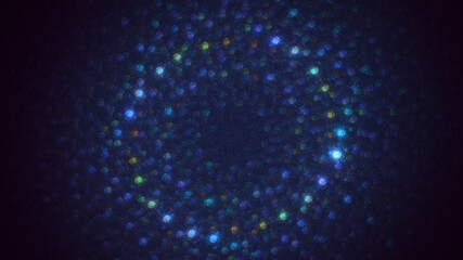 3D rendering abstract blue technology fractal background