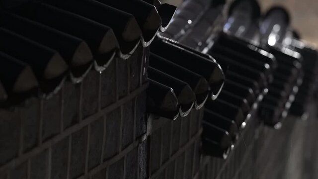 korea traditional hanok rain drops