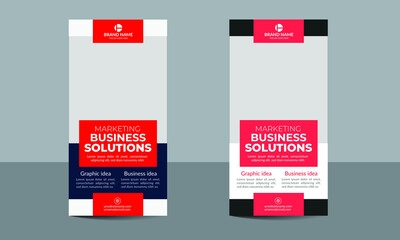 Clean and Simple Business roll up Banner design for you with vector layout template and Professional design