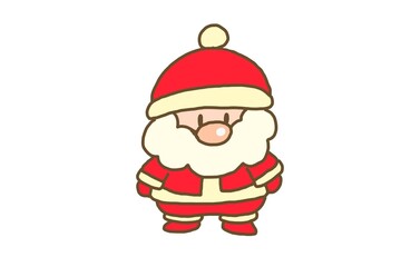 サンタクロース　Santa　cartoon Christmas character illustration