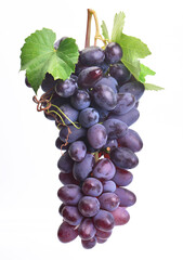 Grapes on a white background