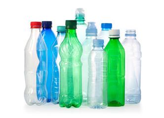 close up of a plastic bottles
