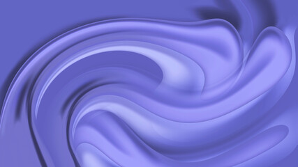 Abstract modern Very Peri background with fluid swirling waves. Trendy color of year 2022. Innovation technology concept. Premium futuristic purple backdrop. Geometric digital wallpaper for device.