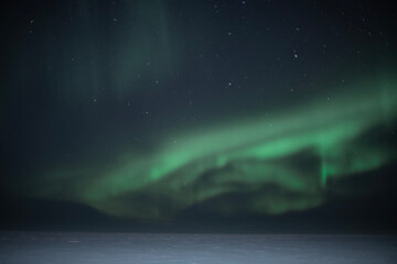 aurora over the sea
