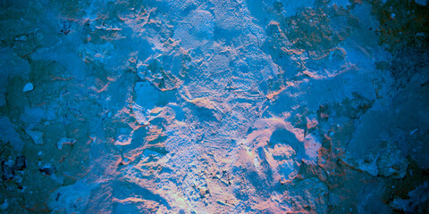 Fototapeta na wymiar stone wall empty background blue dark concrete seamless painted facade texture