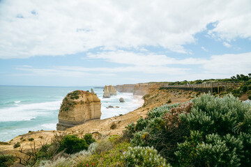 Fototapeta na wymiar The 12 Apostles scenic tourist destination along the Great Ocean Road, Victoria Australia