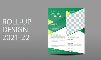 Flyer design template , vector template in A4 size, Corporate business flyer.