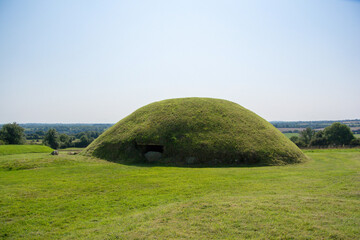 A mound in Knowth at Br&uacute; na B&oacute;inne, Ireland