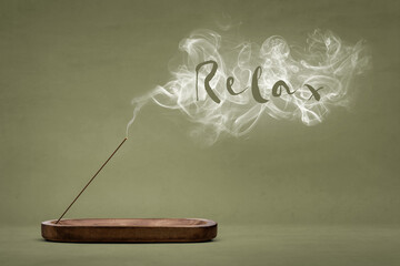 Smoking incense stick for relaxation