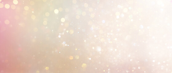 Fototapeta na wymiar background of abstract gold and silver glitter lights. defocused