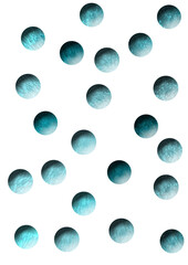 boules billes balle bleue