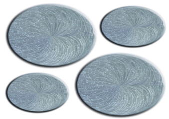 bouton artifice bleu gris