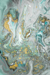 Luxury ART in Eastern style. Marbled paper. Natural Pattern. Abstract artwork. Style incorporates the swirls of marble or the ripples of agate. Beautiful painting.