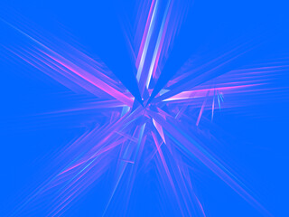 Obraz premium Blue Decorative abstract background for modern design. colored fractals and geometric shapes
