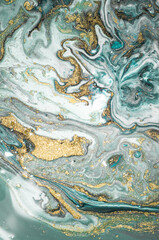 Luxury ART in Eastern style. Marbled paper. Natural Pattern. Abstract artwork. Style incorporates the swirls of marble or the ripples of agate. Beautiful painting.