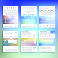 Elements for business data visualization, Modern infographic design, vector set templates