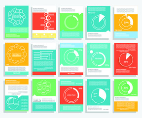 Elements for business data visualization, Modern infographic design, vector set templates