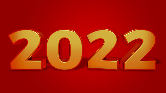 3D Rendering Gold 2022 Number