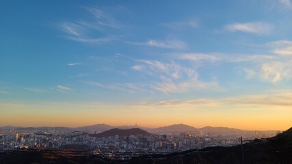 The city view from the observatory