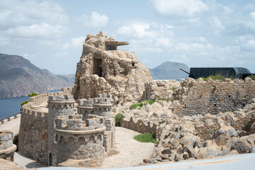 Fort and ensemble of coastal defense castles armed with large cannons