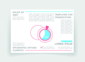Elements for business data visualization, Modern infographic design, vector set templates