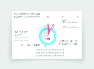 Elements for business data visualization, Modern infographic design, vector set templates