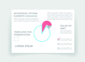 Elements for business data visualization, Modern infographic design, vector set templates