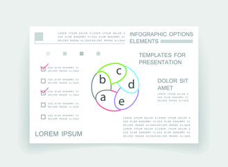 Elements for business data visualization, Modern infographic design, vector set templates