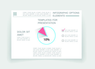 Elements for business data visualization, Modern infographic design, vector set templates