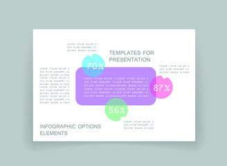 Elements for business data visualization, Modern infographic design, vector set templates
