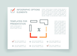 Elements for business data visualization, Modern infographic design, vector set templates
