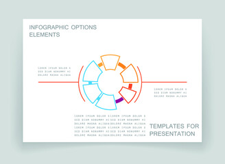 Elements for business data visualization, Modern infographic design, vector set templates