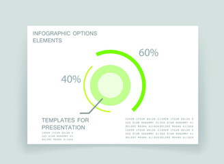 Elements for business data visualization, Modern infographic design, vector set templates