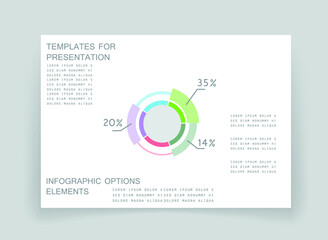 Elements for business data visualization, Modern infographic design, vector set templates
