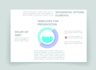 Elements for business data visualization, Modern infographic design, vector set templates