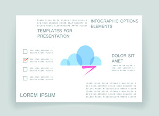 Elements for business data visualization, Modern infographic design, vector set templates