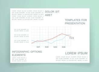 Elements for business data visualization, Modern infographic design, vector set templates