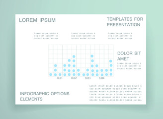 Elements for business data visualization, Modern infographic design, vector set templates