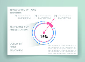 Elements for business data visualization, Modern infographic design, vector set templates