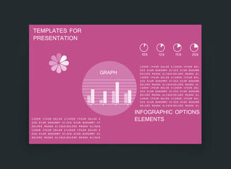Elements for business data visualization, Modern infographic design, vector set templates