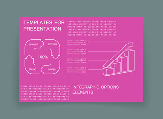 Elements for business data visualization, Modern infographic design, vector set templates