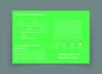 Elements for business data visualization, Modern infographic design, vector set templates