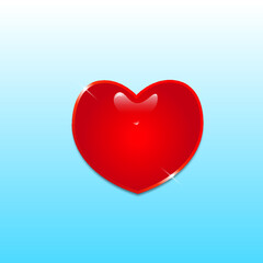 red heart sweet candy