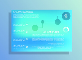 Obraz premium Elements for business data visualization, Modern infographic design, vector set templates