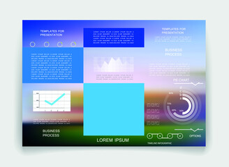Elements for business data visualization, Modern infographic design, vector set templates
