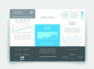 Elements for business data visualization, Modern infographic design, vector set templates