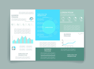 Elements for business data visualization, Modern infographic design, vector set templates
