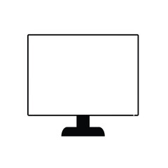 Computer Monitor Icon isolated on a white background