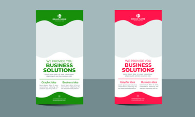 Clean and modern vector Roll up banner design with layout template and modern professional design for you